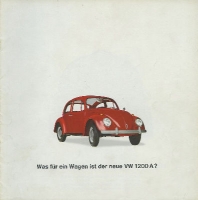 VW Käfer 1200 A brochure 8.1965