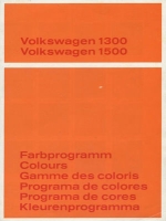 VW Käfer 1300 1500 Farben 1.1967