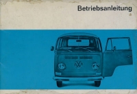 VW T 2 Bedienungsanleitung 8.1968