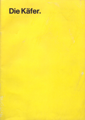 VW Käfer Prospekt 8.1970