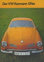 VW Karmann Ghia brochure 12.1970