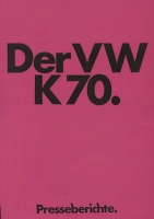 VW K 70 Presseberichte 8.1971