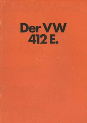 VW 412 E Prospekt 8.1972