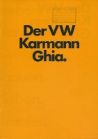 VW Karmann Ghia brochure 8.1972