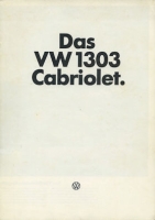 VW Käfer 1303 Cabriolet brochure 8.1975