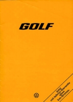 VW Golf 1 brochure 8.1975