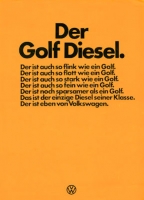 VW Golf 1 Diesel brochure 9.1976