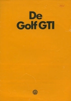 VW Golf 1 GTI Prospekt 8.1976 nl