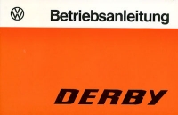 VW Derby Bedienungsanleitung 1.1977