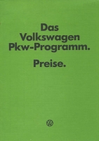 VW pricelist 8.1977