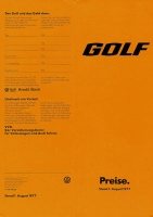 VW Golf 1 pricelist 8.1977