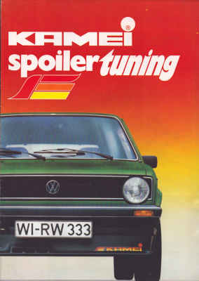 VW Kamei Spoiler Tuning Prospekt 4.1979