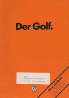 VW Golf 1 brochure 8.1979