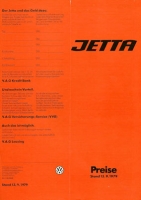 VW Jetta pricelist 9.1979