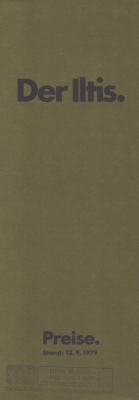 VW Iltis Preisliste 9.1979