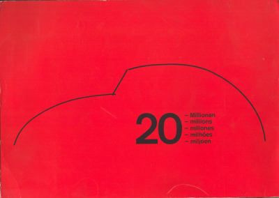 VW Pressemappe 20 Millionen Käfer 5.1981