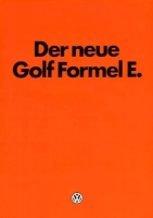 VW Golf 1 Formel E brochure 11.1980