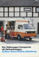 VW T 3 Verkaufswagen-Transporter brochure 8.1981