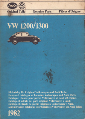 VW Käfer 1200 / 1300 Bildkatalog 1982