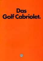 VW Golf 1 Cabriolet brochure 1.1983