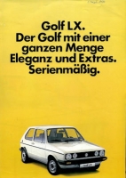 VW Golf 1 LX brochure ca. 1983