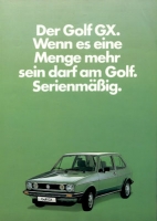 VW Golf 1 GX brochure ca. 1983