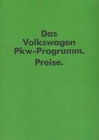 VW Preisliste 8.1983