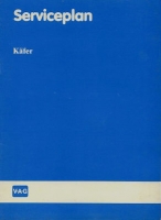 VW Käfer Serviceplan 6.1984