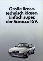 VW Scirocco 2 16 V Prospekt 8.1983
