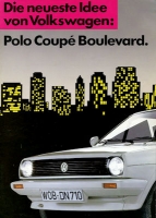 VW Polo 2 Coupe Boulevard brochure ca. 1985