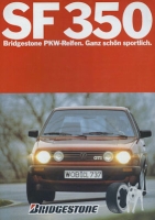 VW Golf 2 GTI with Bridgestone brochure 1980s