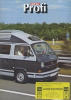 VW T 3 Dehler Profi brochure 1985