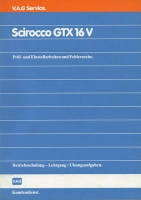 VW Scirocco 2 GTX 16 V Reparaturanleitung 1.1985