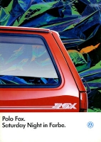 VW Polo 2 Fox Prospekt 1.1986