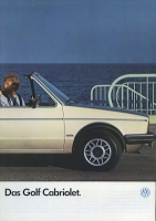 VW Golf 1 Cabriolet Prospekt 8.1985