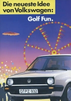 VW Golf 2 Fun brochure 5.1986