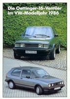 VW Golf 2 Oettinger 16 V brochure 1986