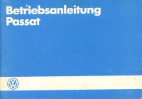 VW Passat Bedienungsanleitung 2.1986