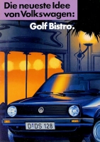 VW Golf 2 Bistro brochure 2.1987