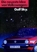 VW Golf 2 Sky brochure 2.1987