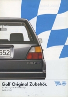 VW Golf 2 Zubehör Prospekt 9.1986