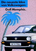 VW Golf 2 Memphis Prospekt 8.1987