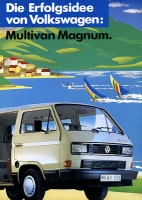 VW T 3 Multivan Magnum brochure 1989