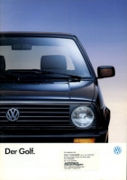 VW Golf 2 Prospekt 1.1990