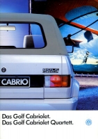 VW Golf 1 Cabriolet Prospekt 1.1990