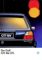 VW Golf 2 GTI brochure 8.1989