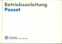 VW Passat Bedienungsanleitung 1990