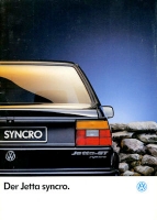 VW Jetta 2 Syncro brochure 9.1989