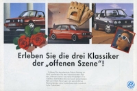 VW Golf 1 Cabriolet brochure ca. 1991