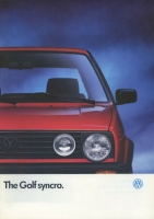 VW Golf 2 Syncro brochure 8.1990